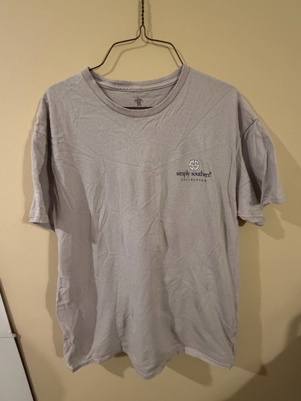 Simply Southern Light Purple Short Sleeve Tee with Small Chest Logo
